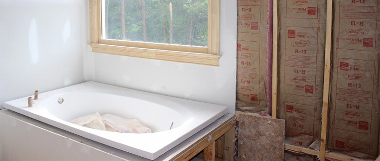 bathroom under construction