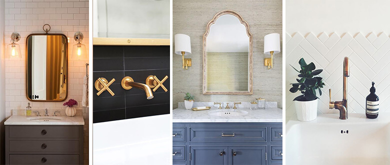 Bathroom accessories lighting faucets