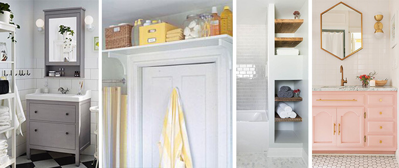 small bath storage ideas drawers shelves mirrors