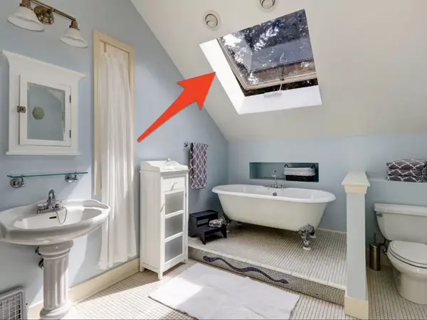 bathroom eye upwards